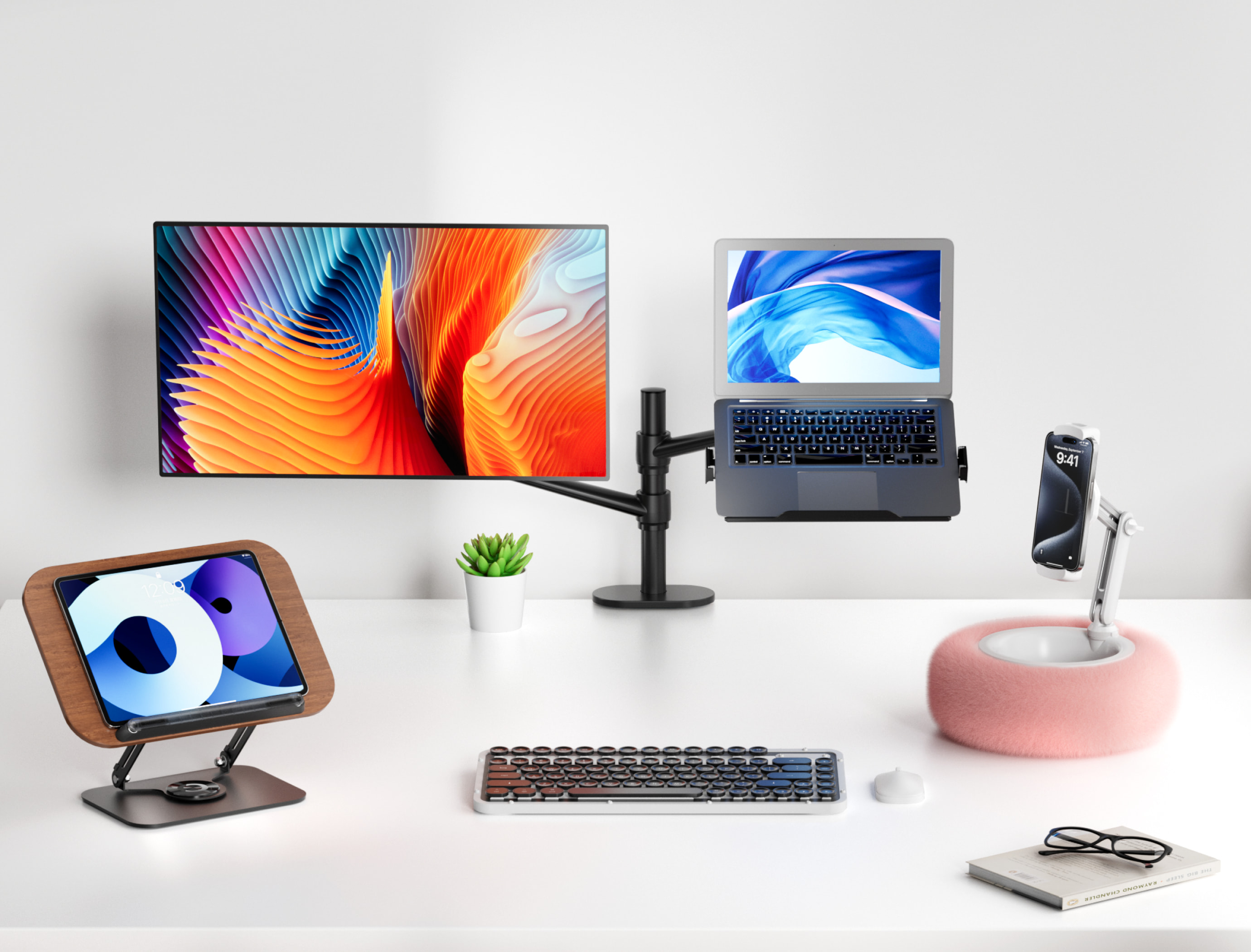 viozon's pillow stand, book stand and laptop and monitor stand